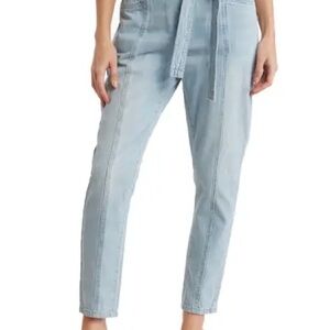 Blank NYC Seam Detail Paperbag Tapered Jeans size 29